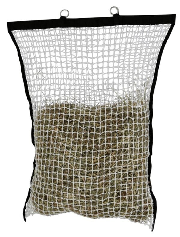 Haynet with filling aid