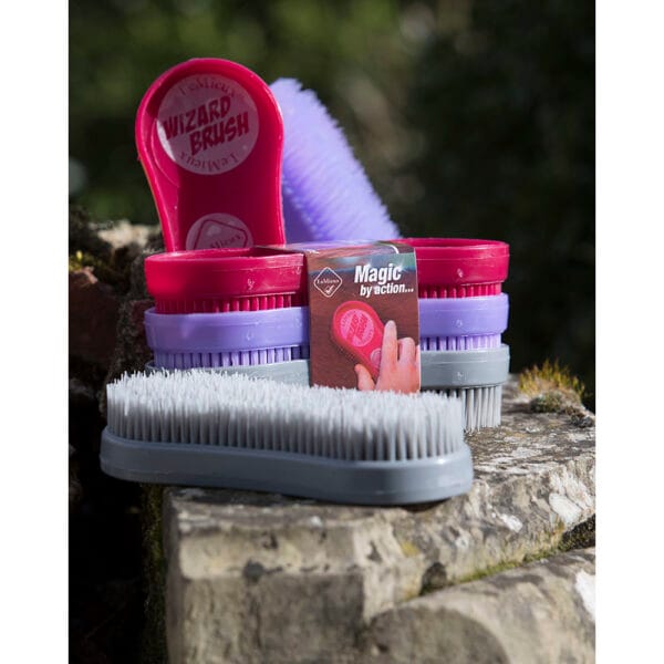 Wizard Brush Trio Burgundy/Grey/Purple
