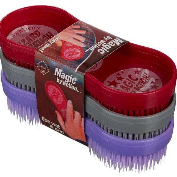 Wizard Brush Trio Burgundy/Grey/Purple - Afbeelding 2